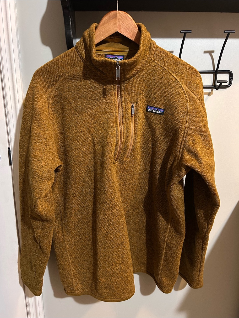 Patagonia Men’s Quarter-Zip Fleece Pullover - Mustard